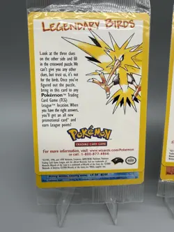 SEALED Pokemon Legendary Birds WOTC Promo 3 Card Set Zapdos Articuno Moltres - Image 2