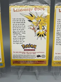 SEALED Pokemon Legendary Birds WOTC Promo 3 Card Set Zapdos Articuno Moltres - Image 3
