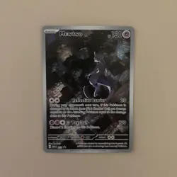 Mewtwo 052 BLACK STAR PROMO Pokemon Card Scarlet & Violet Promo Holo NM - Image 1