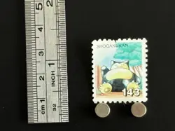 Snorlax Pokemon Stamp Card Japanese Shogakukan Nintendo Game Anime TCG J - Image 2