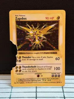 Pokemon TCG Zapdos 16/102 1st Edition Shadowless Holo Base Set Trading Card - Image 1
