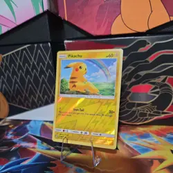 Pikachu 28/73 Reverse Holo Shining Legends Pokemon Card 2017 - Image 2