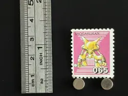 Alakazam Pokemon Stamp Card Japanese Shogakukan Nintendo Game Anime TCG J - Image 2
