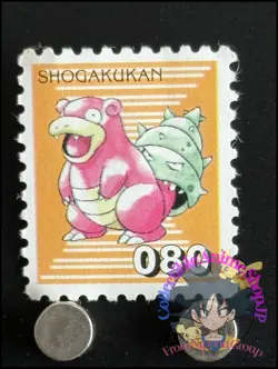 Slowbro Pokemon Stamp Card Japanese Shogakukan Nintendo Game Anime TCG J - Image 1
