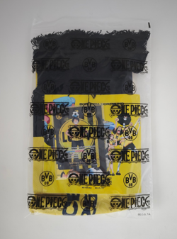 ONE PIECE X BVB Dortmund Promo Goodie Bag Card Monkey.D.Luffy | Scarf Sticker - Image 1