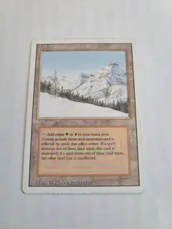 MTG Taiga 1994 Revised Vintage Dual Land Magic Card MP Reserved List - Image 4