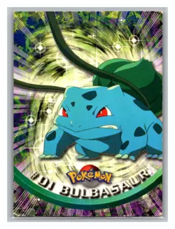 Bulbasaur #1 1999 Topps Pokemon TV 1 Topps Logo Pokemon Trading Card TCG 1999 - Image 1