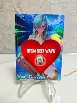Elisabeth Trading Card Waifu Goddess Story Anime Girl holo Karte Manga Sexy Full - Image 1
