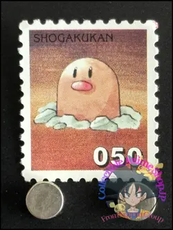 Diglett Pokemon Stamp Card Japanese Shogakukan Nintendo Game Anime TCG J - Image 1