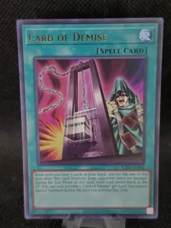 Card of Demise (KC01-EN046) Unlimited Edition - Ultra Rare - Near Mint - Image 1