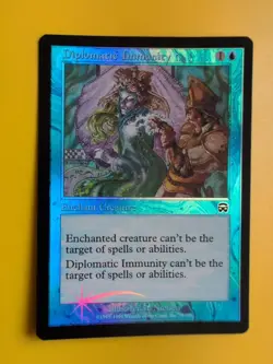 Diplomatic Immunity Mercadian Masques FOIL MTG card. Old Vintage. - Image 1