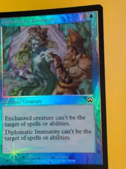 Diplomatic Immunity Mercadian Masques FOIL MTG card. Old Vintage. - Image 2