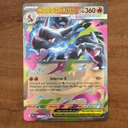 Pokemon TCG Mega Charizard X Ex 013/094 Phantasmal Flames Double Rare NM Card - Image 1