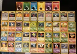 Base Set Pokemon Cards Bundle x 46 Good Condition 1999 WOTC - Image 2