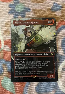 Yuffie, Materia Hunter (Borderless) (Chocobo Track Foil) Commander: Final... - Image 1