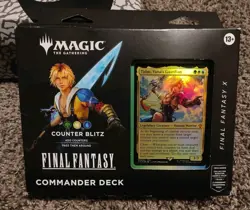 Sealed - Magic MTG Final Fantasy X Counter Blitz Tidus Commander Deck - Image 1