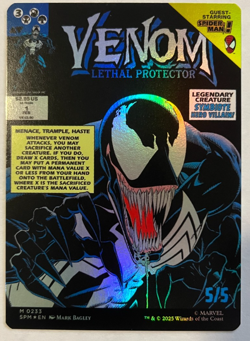 Magic the Gathering MTG Eddie Brock Venom Borderless Foil Spider-Man SPM 233 NM - Image 2