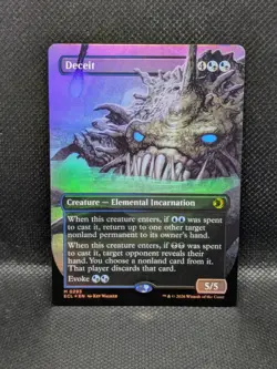 Deceit (Borderless) 293 Foil Lorwyn Eclipsed Magic the Gathering MTG - Image 1