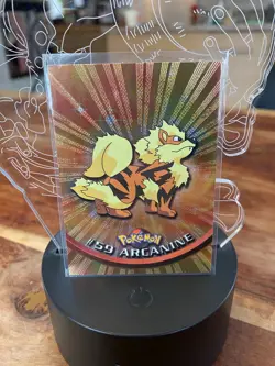 Arcanine #59 - Holo Foil - Black Logo - 1999 Pokemon Topps TV Animation - Image 1