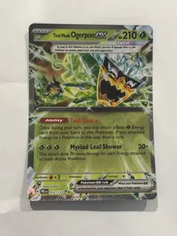 Pokemon TCG SV-Prismatic Evolutions Teal Mask Ogerpon ex #12/131 Double Rare - Image 1