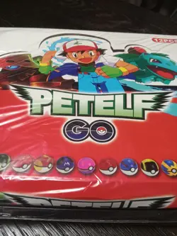 12 Pokemon Balls In Box By Petelf Go And Rare 2000 Topps Clear #151 Mew - Image 2