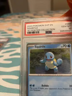 2023 POKEMON SVP EN-SV BLACK STAR PROMO 151 POSTER COLLECTION SQUIRTLE PSA 10 - Image 3
