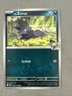 Pokemon TCG * Journey Together 097/159 N's Zorua Common * UNG NM FRESH PK - Image 1