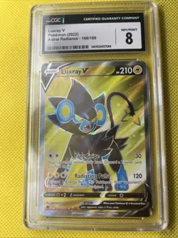 Pokemon TCG Luxray V Astral Radiance English Full Art Graded CGC 8 - Image 3