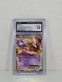 2021 Pokemon Celebrations Classic Collection Mewtwo EX #54 Next Destinies CGC 10 - Image 1