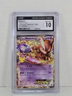 2021 Pokemon Celebrations Classic Collection Mewtwo EX #54 Next Destinies CGC 10 - Image 2