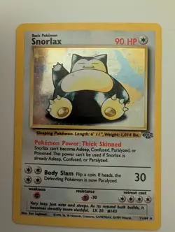 holo snorlax 11/64 jungle unlimited LP pokemon - Image 1