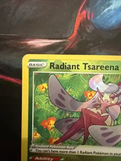 Holo Radiant Tsareena 016/195 Radiant Rare Silver Tempest Pokemon TCG - Image 2
