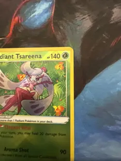 Holo Radiant Tsareena 016/195 Radiant Rare Silver Tempest Pokemon TCG - Image 3