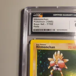 1999 Pokemon Base Set Hitmonchan 7/102 CGC 9 Mint - Image 5