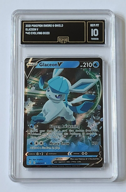 2021 POKEMON SWORD & SHIELD GLACEON V #40 EVOLVING SKIES - Image 1