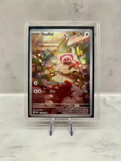 Stufful 154/132 Mega Evolutions Illustration Rare Holo Pokemon TCG NM/M - Image 1