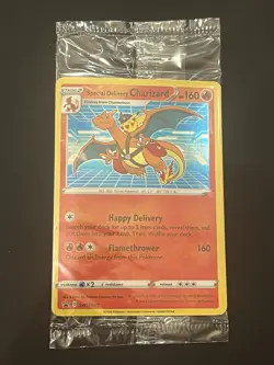 Pokemon Sealed Special Delivery Charizard Holo SWSH075 Sword & Shield Promo - Image 1
