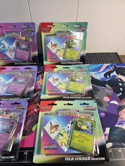 Pokemon TCG Prismatic Evolutions Tech Sticker Collection Set Lot of 9 a🍀🌌💓 - Image 4