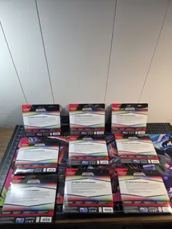Pokemon TCG Prismatic Evolutions Tech Sticker Collection Set Lot of 9 a🍀🌌💓 - Image 5
