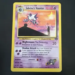 Pokemon Vintage Non-holo Sabrina's Haunter 55/132 Gym Challenge WotC - Image 1
