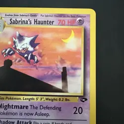 Pokemon Vintage Non-holo Sabrina's Haunter 55/132 Gym Challenge WotC - Image 3