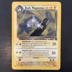 Pokemon Vintage Dark Magneton 28/82 Team Rocket Non-Holo Rare WotC 2000 - Image 1