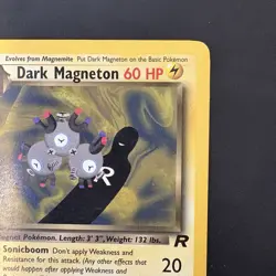 Pokemon Vintage Dark Magneton 28/82 Team Rocket Non-Holo Rare WotC 2000 - Image 3
