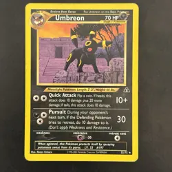 Pokemon Vintage Non-Holo Rare Umbreon 33/75 Neo Discovery WotC - Image 1