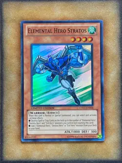 Yugioh Elemental Hero Stratos CT07-EN006 Super Rare Limited Edition NM - Image 1