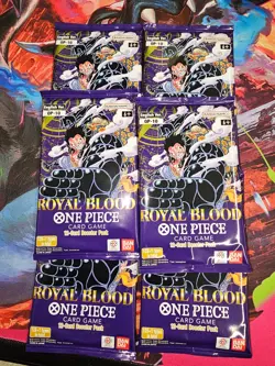 6x One Piece TCG Royal blood Booster Pack (OP 10) [English Version] - Image 1