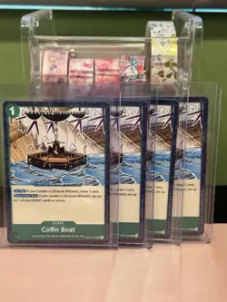 One Piece Coffin Boat OP14-039 Playset (x4) - The Azure Sea's Seven Warlords - Image 1