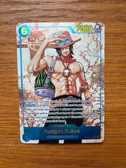 One Piece Carrying on His Will Portgas D Ace Alt Art OP13-119 SEC - Image 1