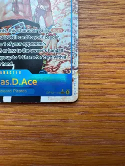 One Piece Carrying on His Will Portgas D Ace Alt Art OP13-119 SEC - Image 5