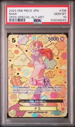 Special Alternate Art Nami One Piece 2024 OP09 Japanese SP OP08-106 SR PSA 10 - Image 1